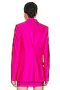 view 7 of 11 Disco Sculpted Blazer in Fuchsia Pink001