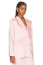 view 5 of 10 Satin Blazer in Bubble Pink003