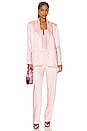 view 9 of 10 Satin Blazer in Bubble Pink003