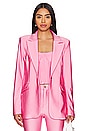 view 1 of 11 Compression Shine Sculpted Blazer in Sorority Pink003