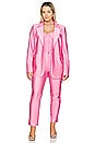 view 10 of 11 Compression Shine Sculpted Blazer in Sorority Pink003