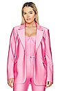 view 2 of 11 Compression Shine Sculpted Blazer in Sorority Pink003