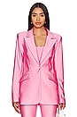 view 3 of 11 Compression Shine Sculpted Blazer in Sorority Pink003
