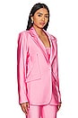 view 5 of 11 Compression Shine Sculpted Blazer in Sorority Pink003