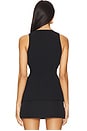 view 3 of 4 Luxe Suiting Sculpted Vest in Black001