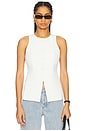 view 1 of 8 Luxe Suiting Sculpted Vest in Cloud White001