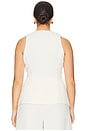 view 6 of 8 Luxe Suiting Sculpted Vest in Cloud White001