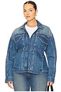 view 2 of 4 Barrel Sleeve Denim Jacket in Indigo912