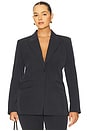 view 2 of 8 Essential Suiting Sculpted Blazer in Dark Heather Gray
