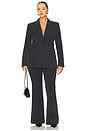 view 8 of 8 Essential Suiting Sculpted Blazer in Dark Heather Gray