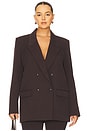 view 2 of 8 Essential Suiting Oversized Blazer in Dark Chocolate