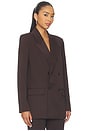 view 3 of 8 Essential Suiting Oversized Blazer in Dark Chocolate