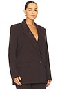 view 4 of 8 Essential Suiting Oversized Blazer in Dark Chocolate