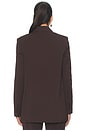view 5 of 8 Essential Suiting Oversized Blazer in Dark Chocolate