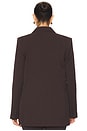 view 6 of 8 Essential Suiting Oversized Blazer in Dark Chocolate