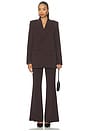 view 7 of 8 Essential Suiting Oversized Blazer in Dark Chocolate