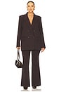 view 8 of 8 Essential Suiting Oversized Blazer in Dark Chocolate