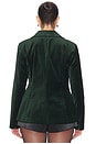 view 6 of 8 Velvet Sculpted Blazer in Pine Green003