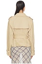 view 4 of 5 Cropped Trench Jacket in Sandy Fawn