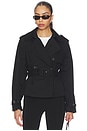 view 1 of 5 Cropped Trench Jacket in Black