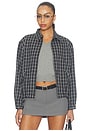 view 2 of 6 CAZADORA in Charcoal Plaid