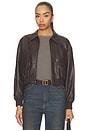 view 2 of 5 The Better Than Leather Cropped Jacket in Espresso