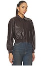 view 4 of 5 The Better Than Leather Cropped Jacket in Espresso