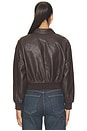 view 5 of 5 The Better Than Leather Cropped Jacket in Espresso