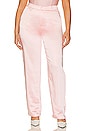 view 2 of 8 Satin Trouser in Bubble Pink003