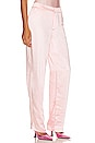 view 3 of 8 Satin Trouser in Bubble Pink003