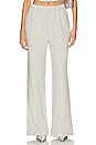 view 1 of 8 Brushed Fleece Wide Leg Pant in Grey001