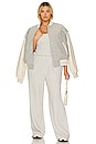 view 8 of 8 Brushed Fleece Wide Leg Pant in Grey001