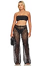view 8 of 9 Sequins Wide Leg Pant in Black001