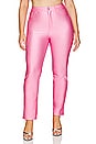 view 2 of 9 Compression Shine Straight Pant in Sorority Pink003