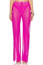 view 1 of 8 Wide Mesh Pants in Pink Glow002