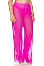 view 4 of 8 Wide Mesh Pants in Pink Glow002