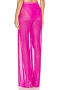 view 5 of 8 Wide Mesh Pants in Pink Glow002