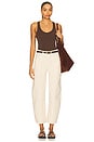view 5 of 6 Canvas Cropped Barrel Pants in Canvas