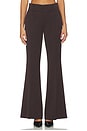 view 1 of 11 Essential Suiting Flare Trousers in Dark Chocolate