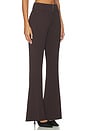 view 3 of 11 Essential Suiting Flare Trousers in Dark Chocolate
