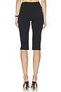 view 7 of 11 Soft Stretch Ponte Pull On Capris in Black