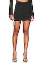 view 1 of 9 Scuba Crystal Side Slit Mini Skirt in Black001