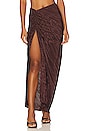view 1 of 8 Always Fits Plisse Maxi Skirt in Dark Cocoa001