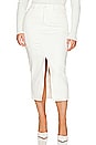 view 2 of 9 Slit Front Midi Skirt in Cloud White001