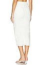 view 5 of 9 Slit Front Midi Skirt in Cloud White001