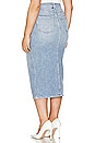 view 6 of 9 Slit Front Midi Skirt in Blue598