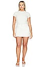 view 8 of 9 Denim Uniform Mini Skirt in Cloud White001
