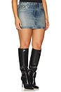 view 4 of 11 Coated Good 90s Mini Skirt in Indigo927