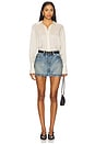 view 9 of 11 Coated Good 90s Mini Skirt in Indigo927