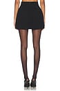 view 7 of 11 Soft Stretch Ponte Mini Skirt in Black001